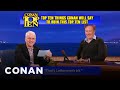 Scraps: Steve Martin and Conan Work Out The Top 10 List | CONAN on TBS