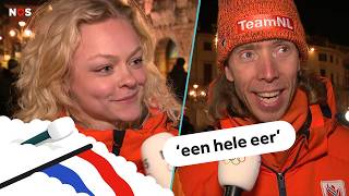 Bergsma En Velzeboer Droegen Vlag Bij Indrukwekkende Sluitingsceremonie Hele Eer Nos Sport