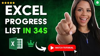 How to MAKE a PROGRESS LIST in EXCEL in 34S