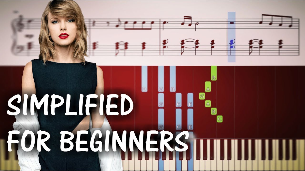 Me Taylor Swift Panic At The Disco Easy Piano Tutorial Sheets