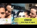CHRIS muerde, escupe y casi ahoga a ERICK 😂😂 + CHRIS y su frente blanca | Instagram Live CNCO