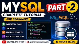 MYSQL (PART -2) #mysql#mysqltutorials#database#ai #chatgpt #datascience #rlanguage#trending#viral 