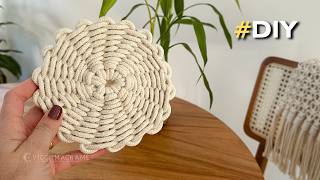 DESCANSO DE PANELA EM MACRAME | Tutorial super simples para iniciantes