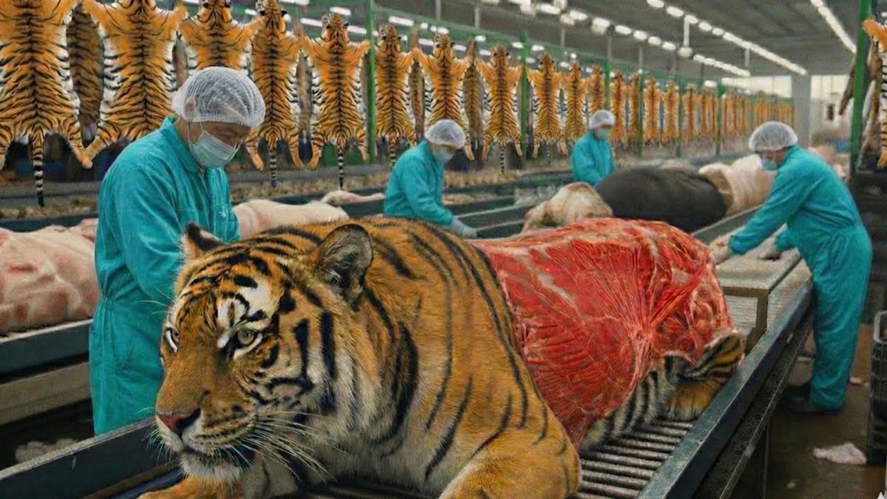 Inside the Tiger - Leather Factory: From Tiger Skin to Luxury Items (Full Process)
