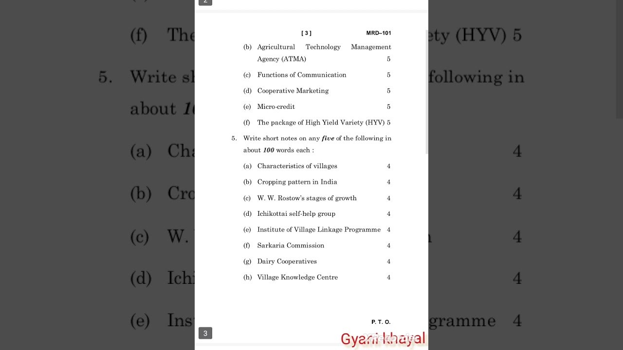 MRD-101  DECEMBER-2023 QUESTION PAPER IGNOU