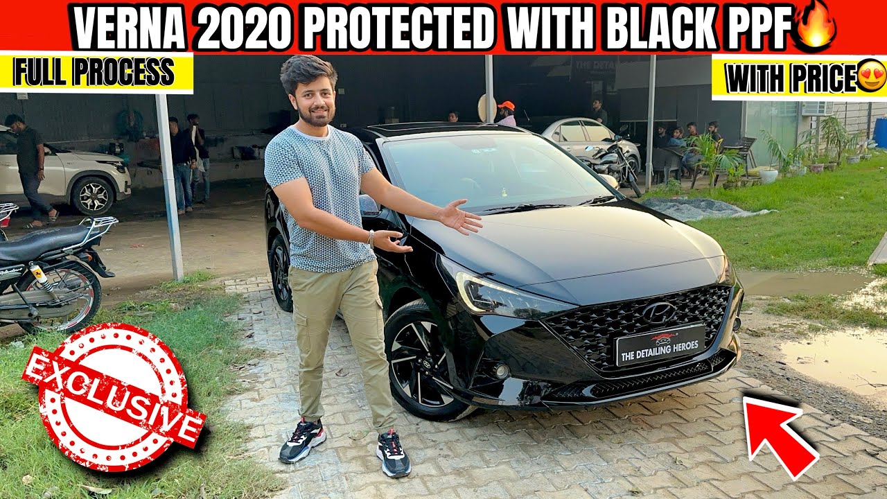 Hyundai Verna 2020 Black PPF Installation✅| The Detailing Heroes