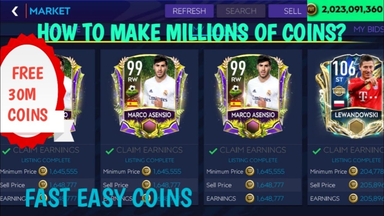 HOW TO MAKE MILLIONS OF COINS IN FIFA MOBILE 21?|30M COINS GIVEAWAY:2 BILLION| BEST SNIPING FILTERS