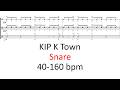 KIP K town (snare) | 40-160 bpm sheet music