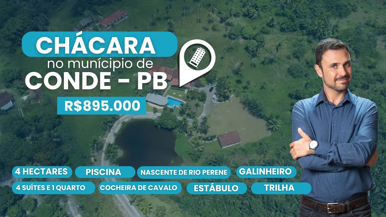 🚫 VENDIDA 🚫 🏖️ - Linda chácara na área metropolitana de João Pessoa(Conde)