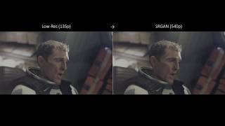 SRGAN Demo (135p → 540p) — Interstellar Docking Scene