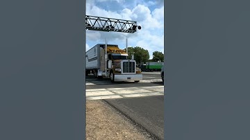 Thumbnail of Passing after a train #peterbilt #americantrucksimulator #shorts