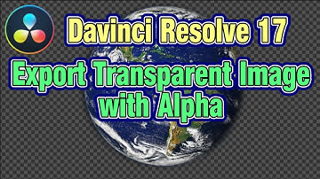 Davinci Resolve Export Transparent Image with Alpha
