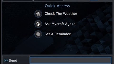 Mycroft Plasmoid for KDE Plasma 5