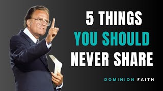 Empowerment in Christ|  God Said ! Never Tell These 5 Things to Anyone | Billy Graham | Faith Motiv Wealth