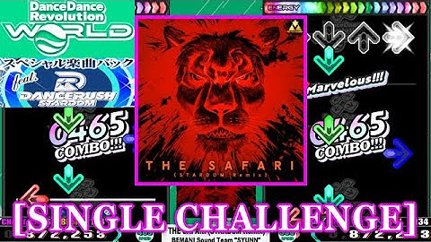 【DDR GP(WORLD)】 THE SAFARI (STARDOM Remix) / BEMANI Sound Team "SYUNN" [SINGLE CHALLENGE] 譜面確認+Clap