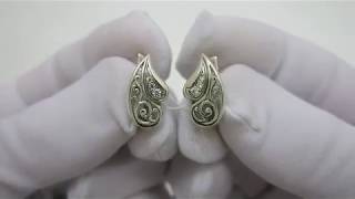 Серебряные серьги 1110224
