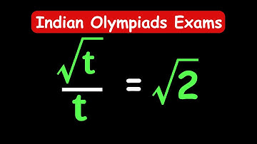 OLYMPIADS || How to Solve for t? || t = ? ||