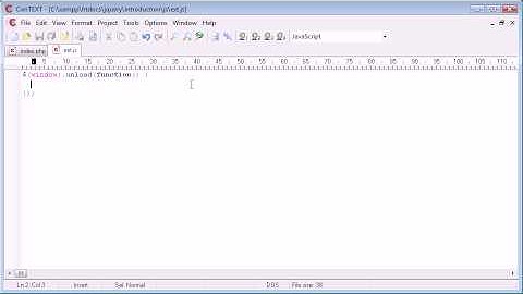 jQuery Tutorial - 10 - Window Unload