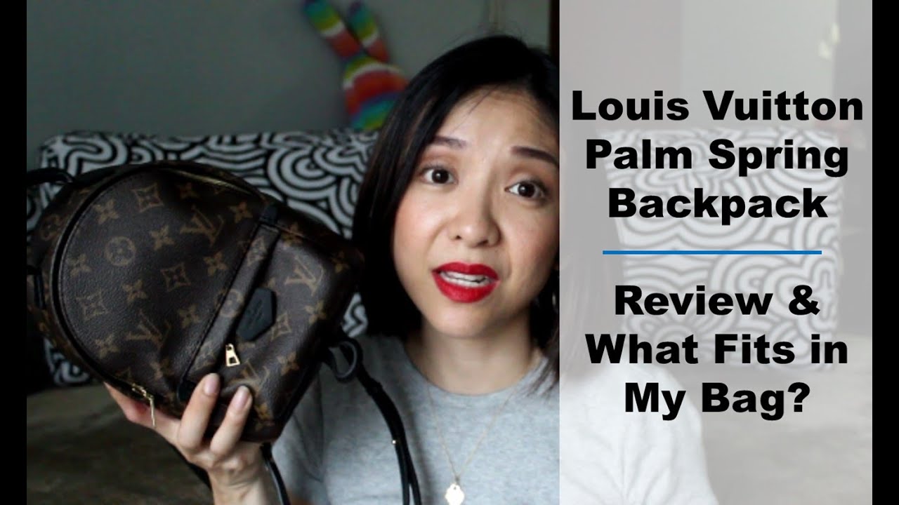 LV Palm Springs Mini Backpack | Review & What Fits Inside | Kat L - YouTube