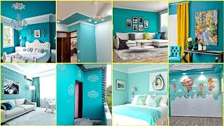 دهانات باللون الفيروزي / لون رائع لمنزلك 😍👍Turquoise color