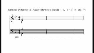 Harmonic Dictation #12 (Moderate)
