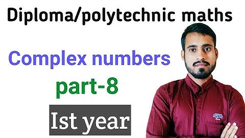 Complex numbers | maths for first year diploma or polytechnic | rectangular form of complex number