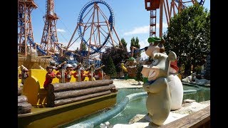 TODAS las ATRACCIONES de AGUA de PARQUE WARNER Madrid