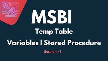 Temporary Tables in SQL Server | Variables,Stored Procedure, Global & Local Temp Tables Tutorials