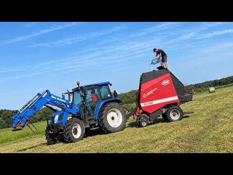 Hot haymaking! I almost burned the baler...
