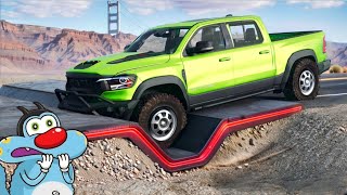 Cars vs Speed Bumbs In BeamNG Drive!