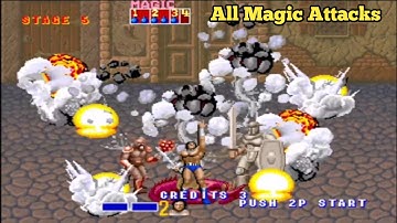 Golden Axe (1989) All Magic Attacks