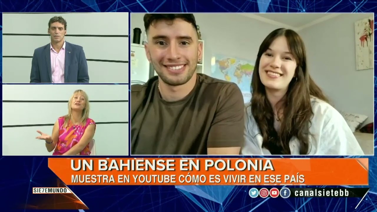 Un youtuber bahiense en Polonia: muestra cómo es vivir en ese país