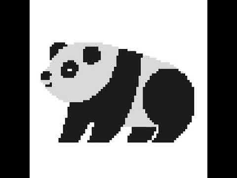 My panda color by number - YouTube