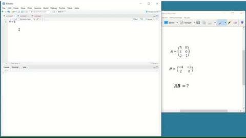 Producto de matrices con RStudio.