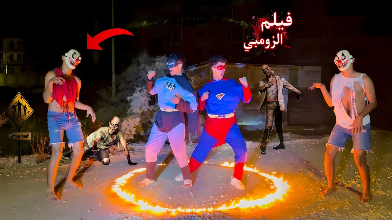 فيلم🔥الابطال الخارقين والزومبي ١😱