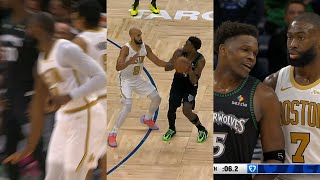 Jaylen Brown Calls Anthony Edwards Too Small Then Ant Hits Dagger And Talks To Him