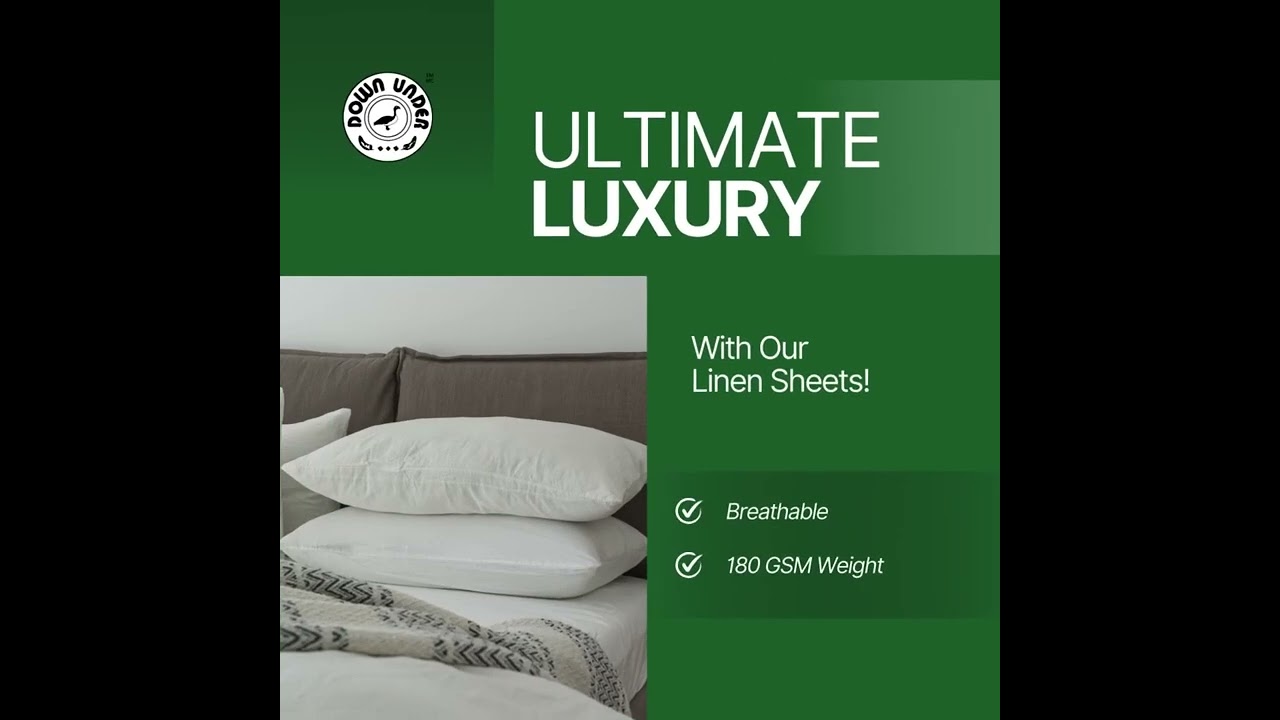 Experience ultimate luxury with our breathable and lightweight linen sheets! 