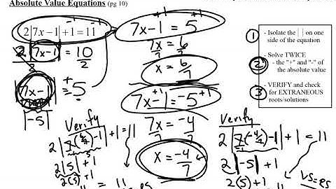 20-1 Chpt 7 L3  Solving Absolute Value Equations