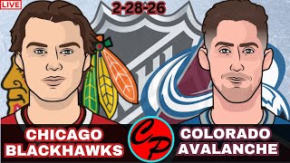 CHICAGO BLACKHAWKS COLORADO AVALANCHE NHL HOCKEY LIVE GAME CAST & AUDIO