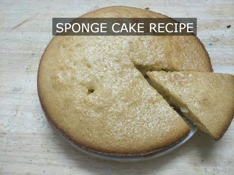 basic-sponge-cake-base-recipe---simple-cake-recipe---sponge-cake-with-oven---cooking-with-hanozia