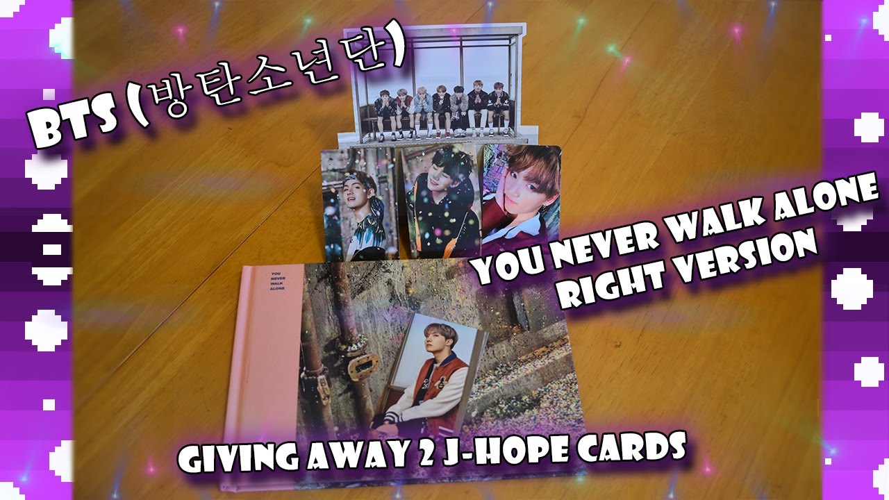 Bts 방탄소년단 You Never Walk Alone Right Version Unboxing Youtube