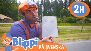 Blippi tittar på båtar och har kul i naturen | @BlippiSvenska | Pedagogiska videor för barn