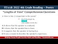Elements of Poetry Quiz