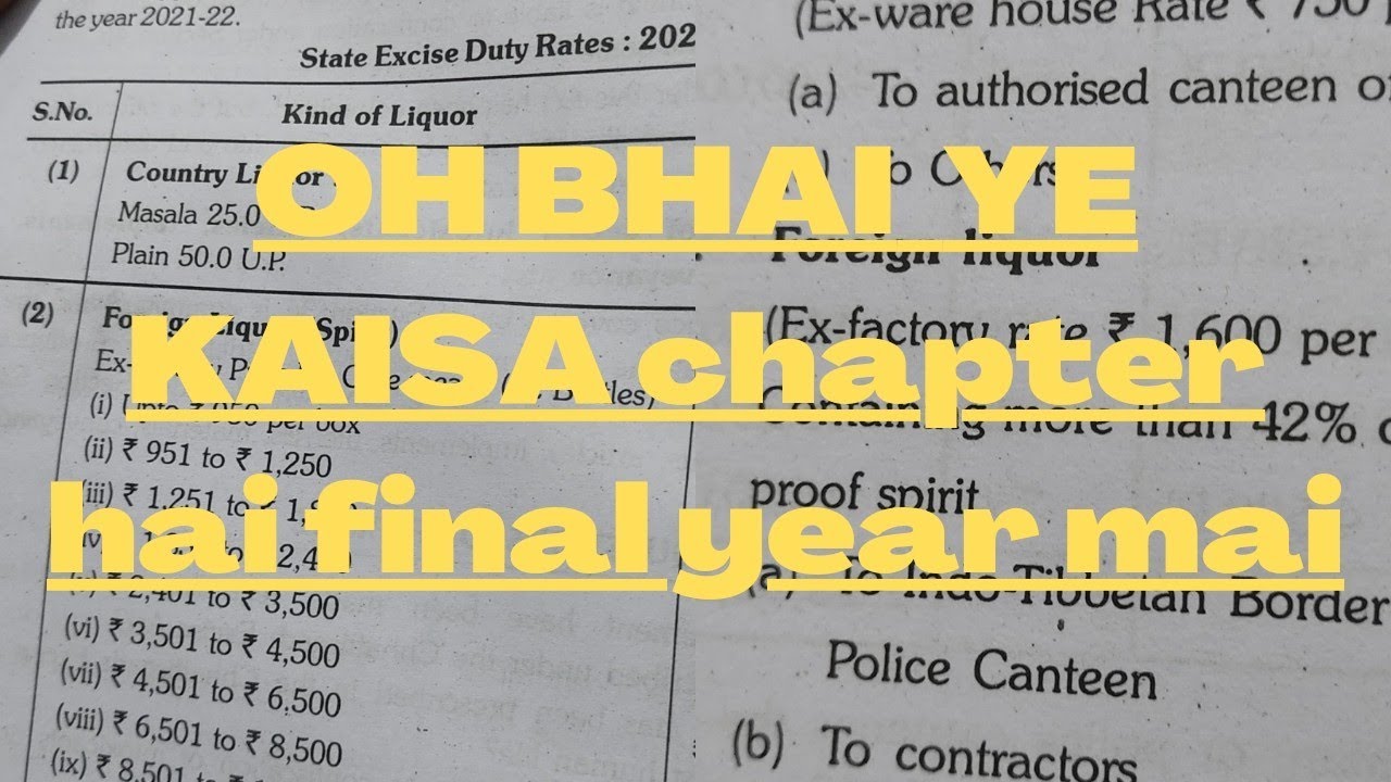 Excise Duty B Final Year durguniversity bcomexam excise-duty-b-final-year-durguniversity-bcomexam