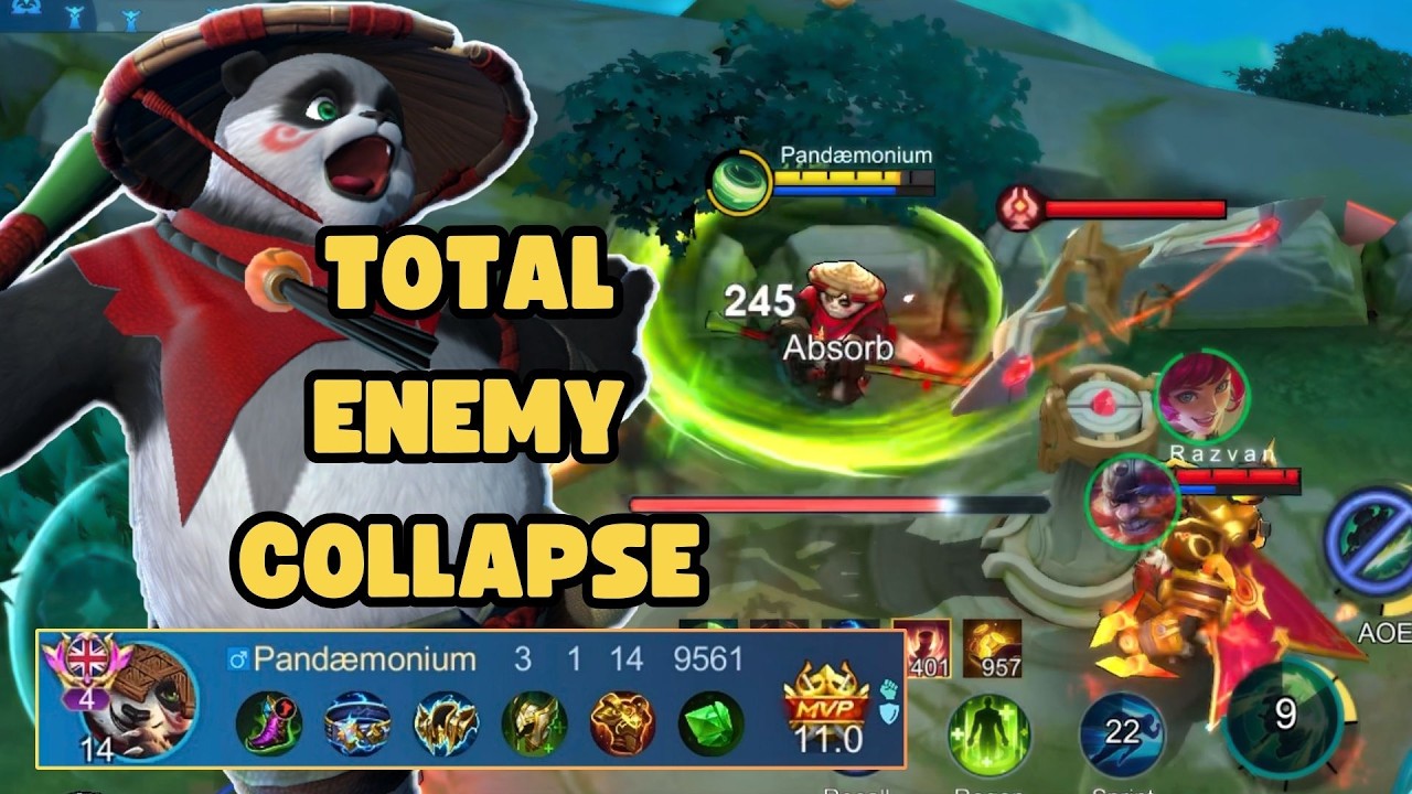 FROM EVEN TO TOTAL COLLAPSE (Akai Roam MVP Pressure) | MLBB