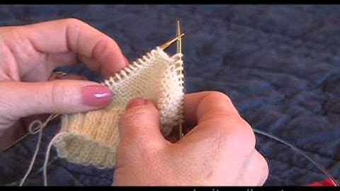 Garter Stitch Short Row Heel - Part 2