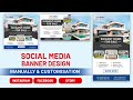 How to Design Real Estate Social Media Banner | Adobe Photoshop Tutorial | Grafix Vidya