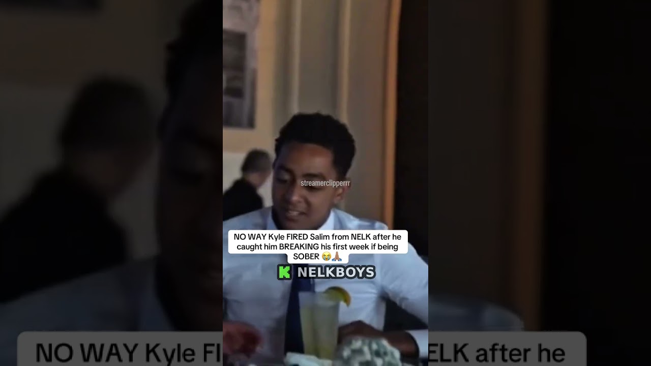 no way Kyle fired Salim from nelk after he caught him breaking his first week it being sober 😭😳