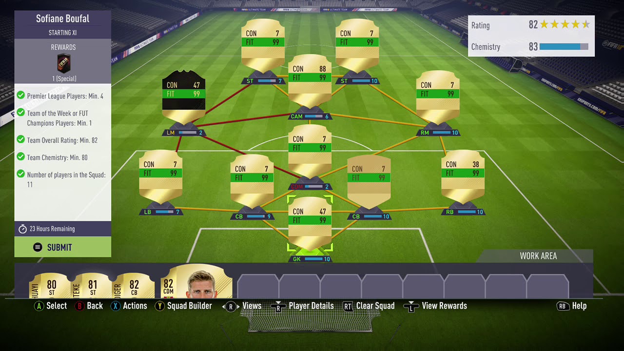 FIFA 18  82 RATED SODFIANE BOUFAL SBC