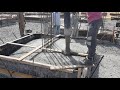 Self compacting concrete pour on a foundation footing by concrete pump 2